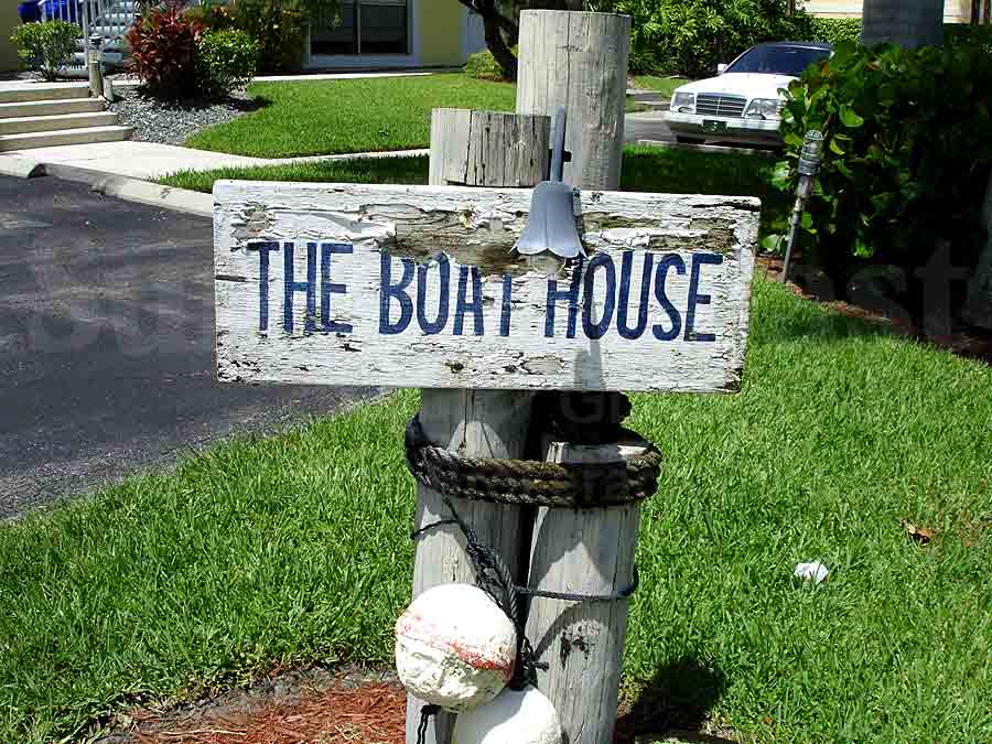 Boathouse Signage